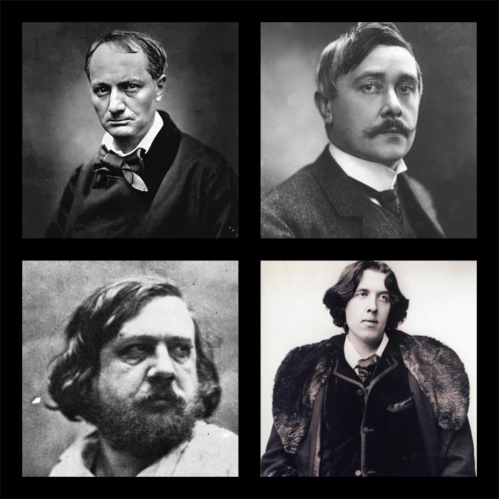 Baudelaire, Gauthier, Wilde a Maeterlinck.